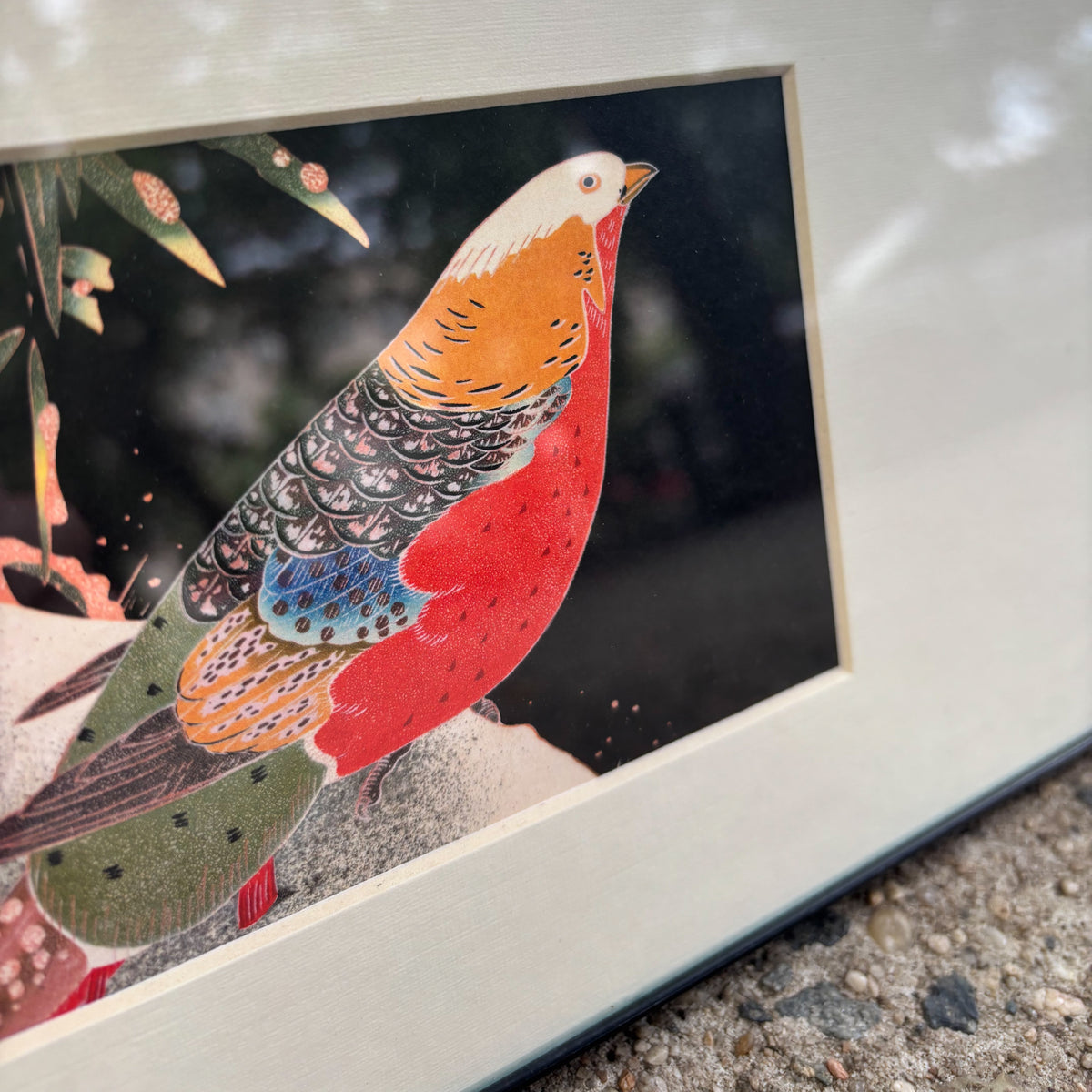 11"x14" Itō Jakuchū – Golden Pheasant in the Snow