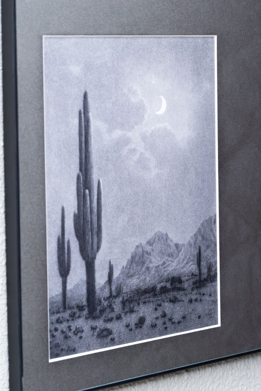 George Elbert Burr – New Moon and Evening Star