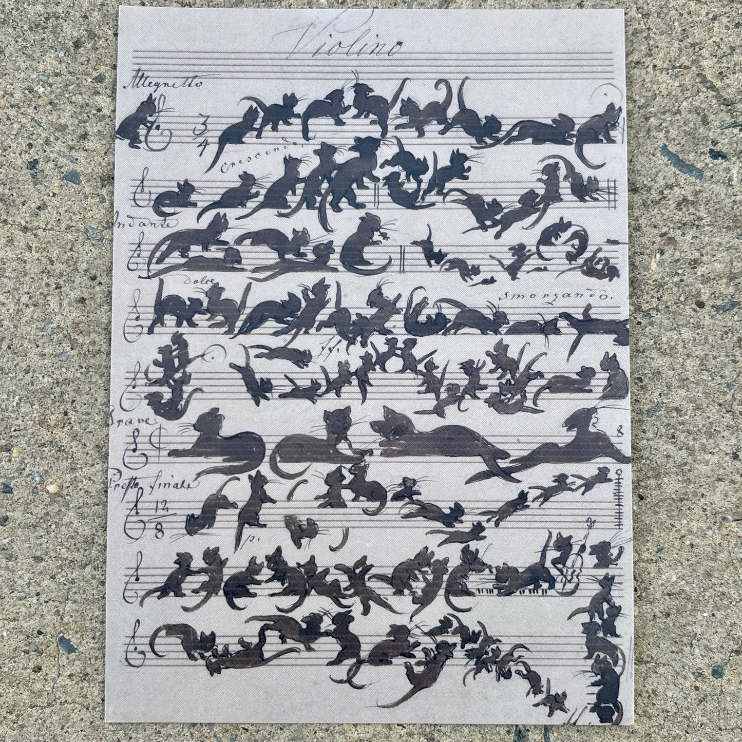 5"x7" Art Postcard Set: Animal Friends